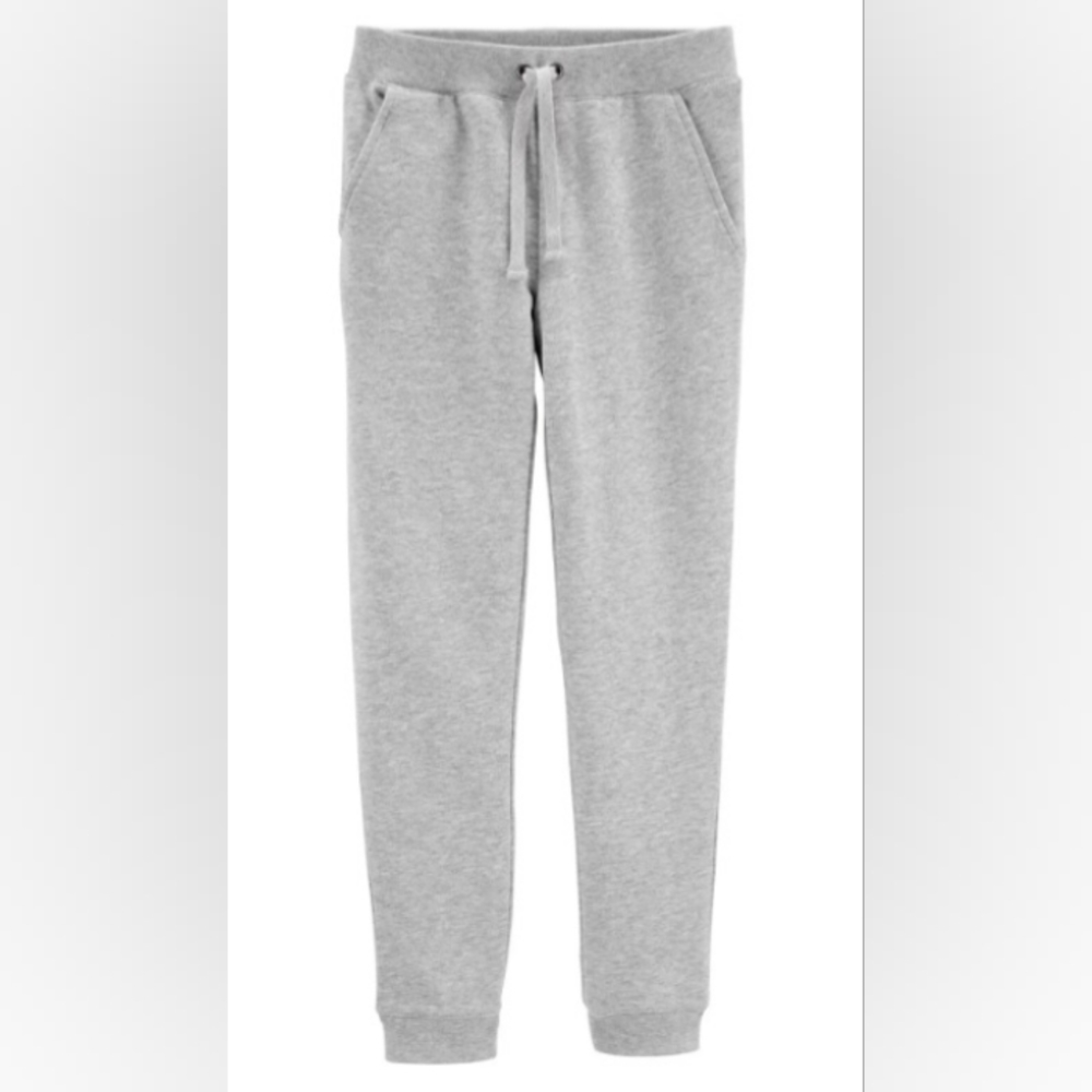 Carters Heather Grey Pull On French Terry Joggers. Sizes 10/10A & 12/1…